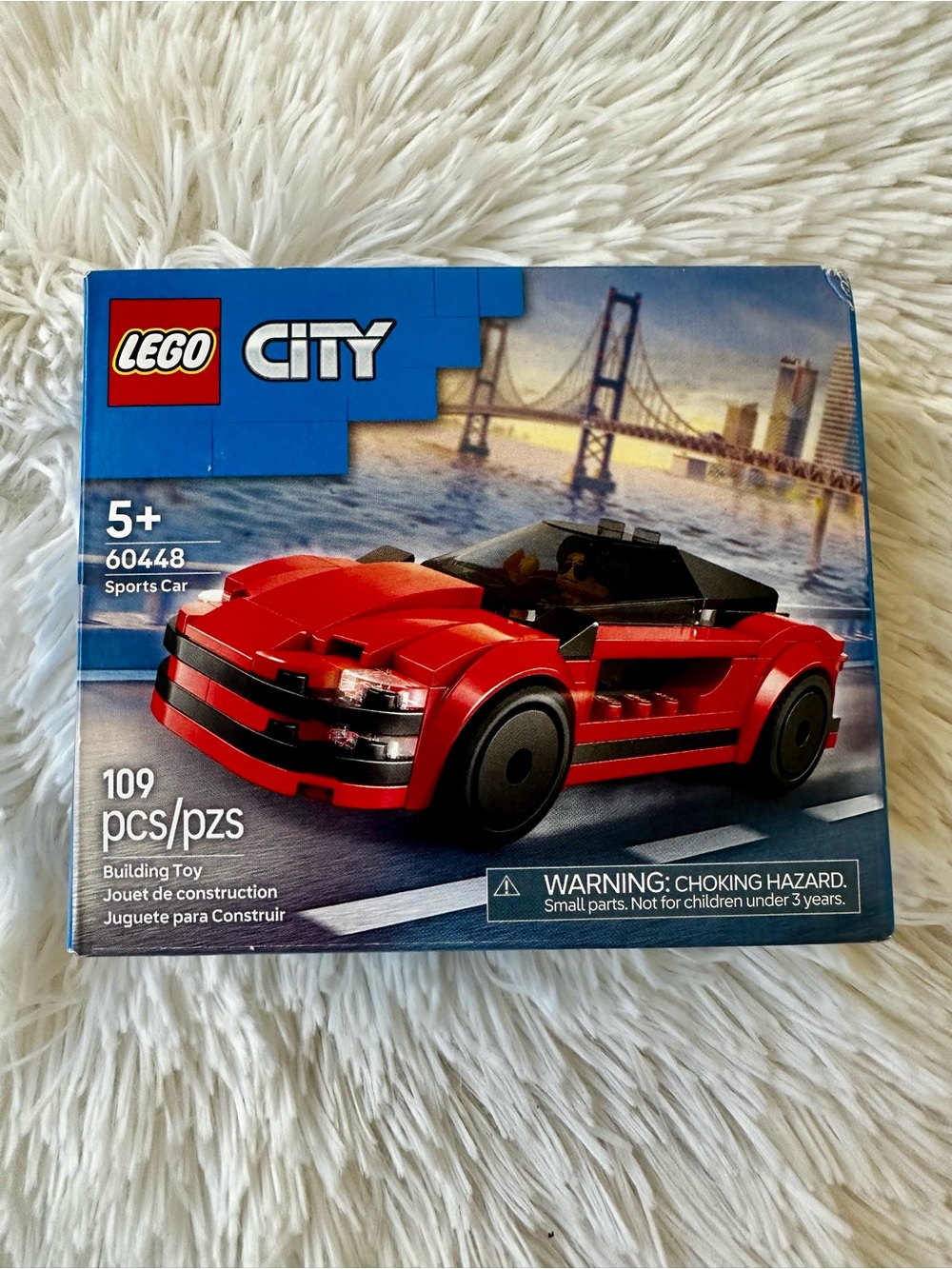 LEGO City 60448 Red Sports Car Building Set New Sealed 109 Pc Minifigure